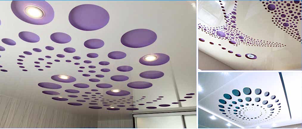 Особенности перфорированных натяжных потолков